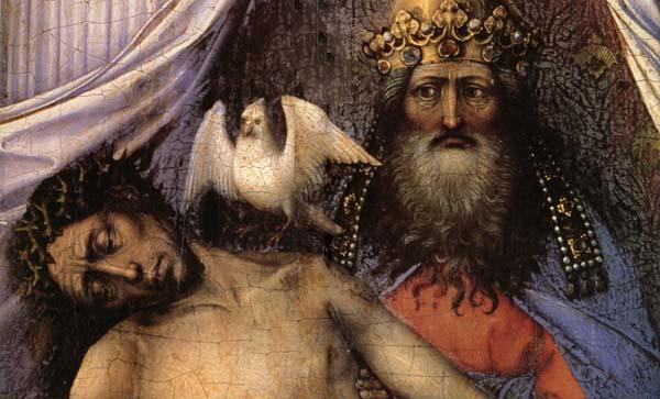 Robert Campin Detail of Mourning Trinity Sweden oil painting art